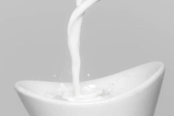 Lait Éclaboussure Macro Fond — Photo