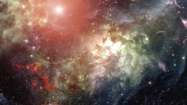 Galaksi ve yıldızların arkaplanı