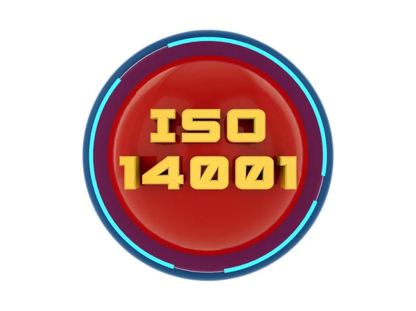 Iso 14001 Renderizado Texto — Foto de Stock