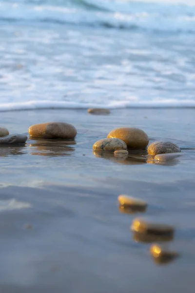 Pedras Uma Praia Espanha — Fotografia de Stock
