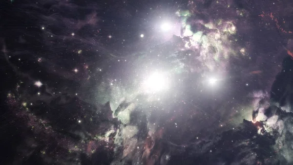 概要銀河と星雲図 — ストック写真