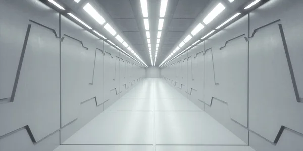 Rendu Corridor Scifi Futuriste — Photo