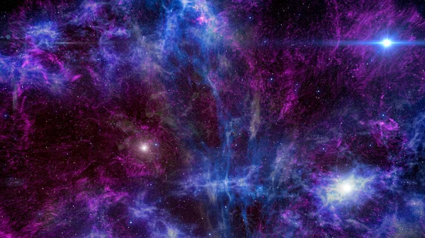 Contexto Das Galáxias Ilustração Nebulosa — Fotografia de Stock