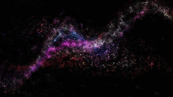 銀河や星雲のイラストの背景 — ストック写真