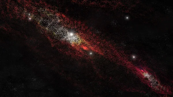 Bakgrund Galaxer Och Nebulosa Illustration — Stockfoto