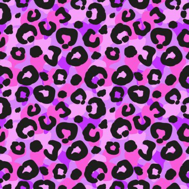 Sorunsuz leopar desen, sonsuz arka plan. hayvan yazdırma. vektör çizim