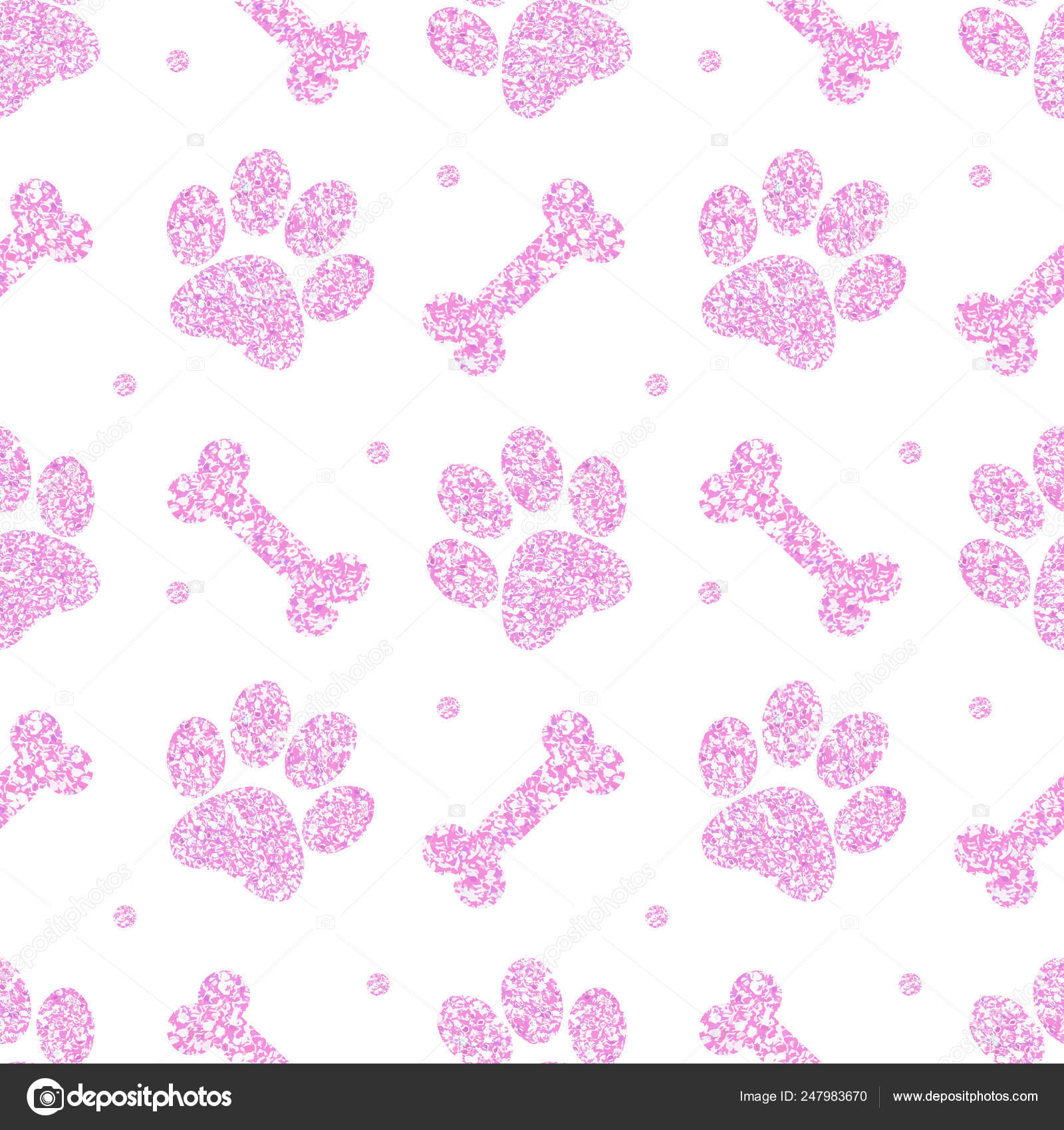 Seamless cute pink glitter paw pattern, endless background for wallpaper, cover, card and poster designs, textile and fabric prints. vector illustration Stock Vector Image by ©Sonya92 #247983670 Seamless cute pink glitter paw pattern, endless background for wallpaper, cover, card and poster designs, textile and fabric prints. vector illustration Stock Vector Image by ©Sonya92 #247983670