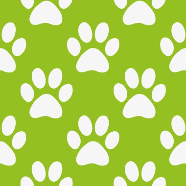 Sorunsuz şirin pençe desen, duvar kağıdı, kapak, kartı ve poster tasarımları, Tekstil ve kumaş için sonsuz arka plan yazdırır. vektör çizim