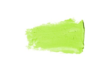 Smear ve ruj veya akrilik boya beyaz izole doku