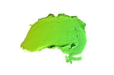 Smear ve ruj veya akrilik boya beyaz izole doku