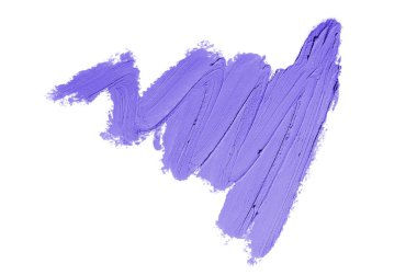 Smear ve ruj veya akrilik boya beyaz izole doku