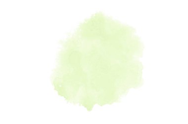 Beyaz üzerine izole edilmiş, sıvı bir kova boyası ile soyut suluboya arka plan görüntüsü. Yeşil tonları