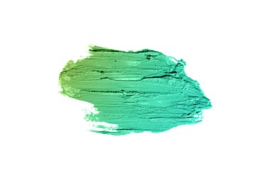 Smear ve ruj veya akrilik boya beyaz izole doku