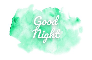 Kova boyası sıvı bir sıçrama ile soyut suluboya arka plan görüntüsü. Turkuaz tonları. İyi geceler