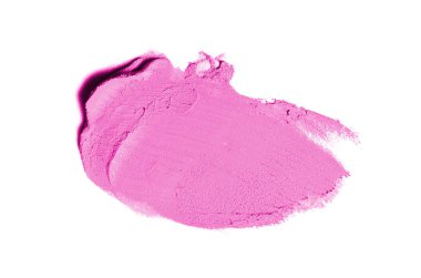 Smear ve ruj veya akrilik boya beyaz izole doku