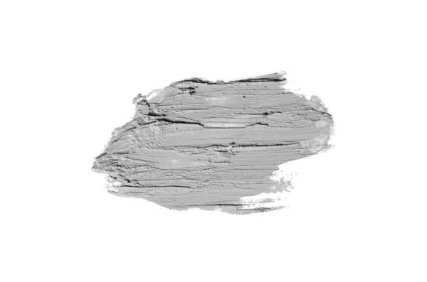 Mancha e textura de batom ou tinta acrílica isolada sobre branco — Fotografia de Stock