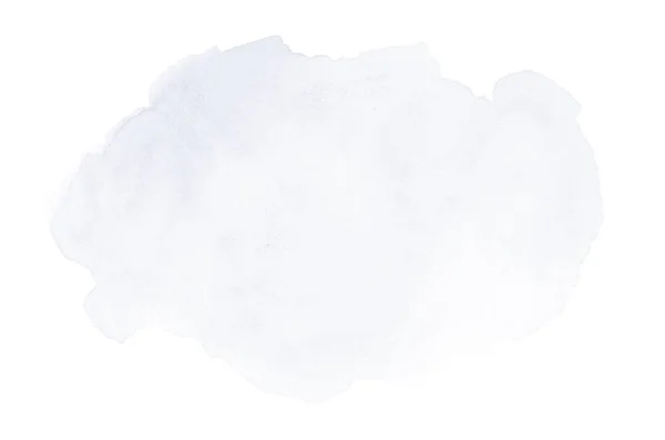 Beyaz üzerine izole edilmiş, sıvı bir kova boyası ile soyut suluboya arka plan görüntüsü. Koyu mavi tonları — Stok fotoğraf
