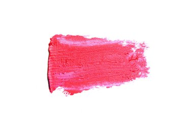 Smear ve ruj veya akrilik boya beyaz izole doku