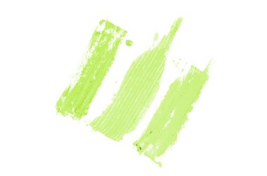 Smear ve ruj veya akrilik boya beyaz izole doku