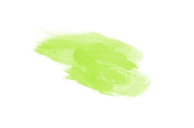 Smear ve ruj veya akrilik boya beyaz izole doku