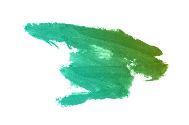 Smear ve ruj veya akrilik boya beyaz izole doku