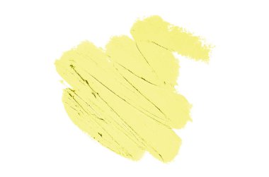 Smear ve ruj veya akrilik boya beyaz izole doku