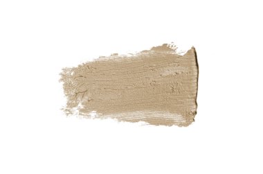 Smear ve ruj veya akrilik boya beyaz izole doku