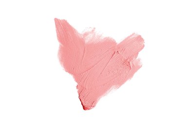 Smear ve ruj veya akrilik boya beyaz izole doku