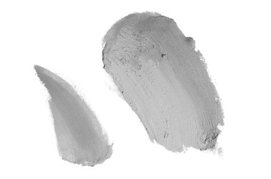 Smear ve ruj veya akrilik boya beyaz izole doku