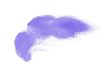 Smear ve ruj veya akrilik boya beyaz izole doku