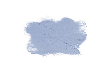 Smear ve ruj veya akrilik boya beyaz izole doku