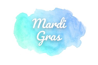 Kova boyası sıvı bir sıçrama ile soyut suluboya arka plan görüntüsü. Mavi ve turkuaz pastel tonları. Mardi gras