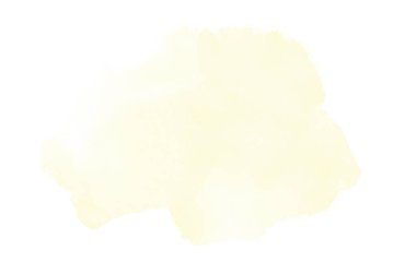 Beyaz üzerine izole edilmiş, sıvı bir kova boyası ile soyut suluboya arka plan görüntüsü. Sarı tonları