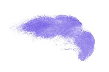 Smear ve ruj veya akrilik boya beyaz izole doku