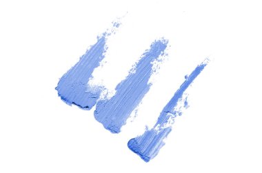 Smear ve ruj veya akrilik boya beyaz izole doku