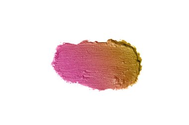 Smear ve ruj veya akrilik boya beyaz izole doku