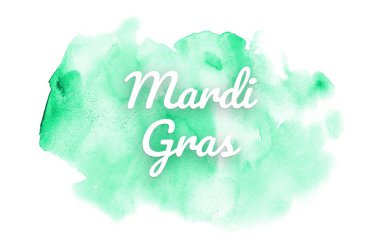 Kova boyası sıvı bir sıçrama ile soyut suluboya arka plan görüntüsü. Turkuaz tonları. Mardi gras