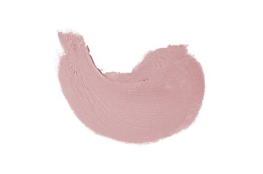 Smear ve ruj veya akrilik boya beyaz izole doku