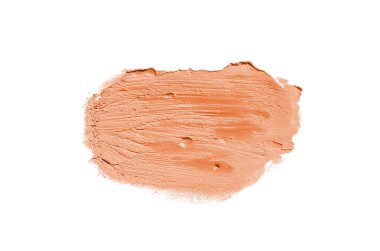 Smear ve ruj veya akrilik boya beyaz izole doku