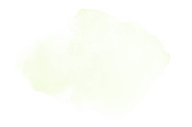 Beyaz üzerine izole edilmiş, sıvı bir kova boyası ile soyut suluboya arka plan görüntüsü. Yeşil tonları