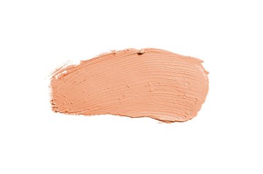 Smear ve ruj veya akrilik boya beyaz izole doku