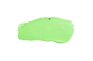 Smear ve ruj veya akrilik boya beyaz izole doku