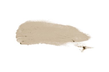 Smear ve ruj veya akrilik boya beyaz izole doku