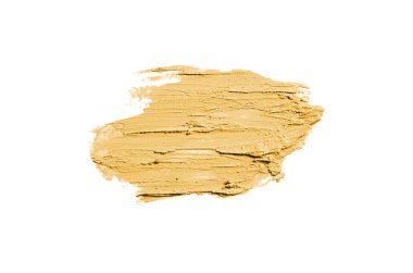 Smear ve ruj veya akrilik boya beyaz izole doku