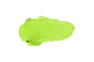 Smear ve ruj veya akrilik boya beyaz izole doku