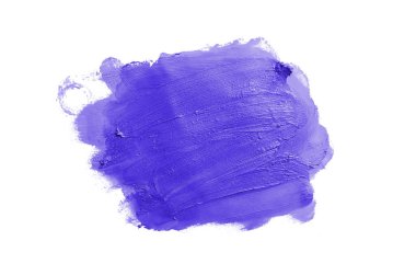 Smear ve ruj veya akrilik boya beyaz izole doku