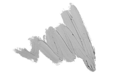 Smear ve ruj veya akrilik boya beyaz izole doku