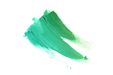 Smear ve ruj veya akrilik boya beyaz izole doku