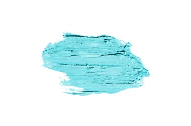 Smear ve ruj veya akrilik boya beyaz izole doku