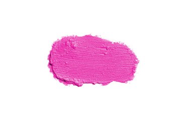 Smear ve ruj veya akrilik boya beyaz izole doku